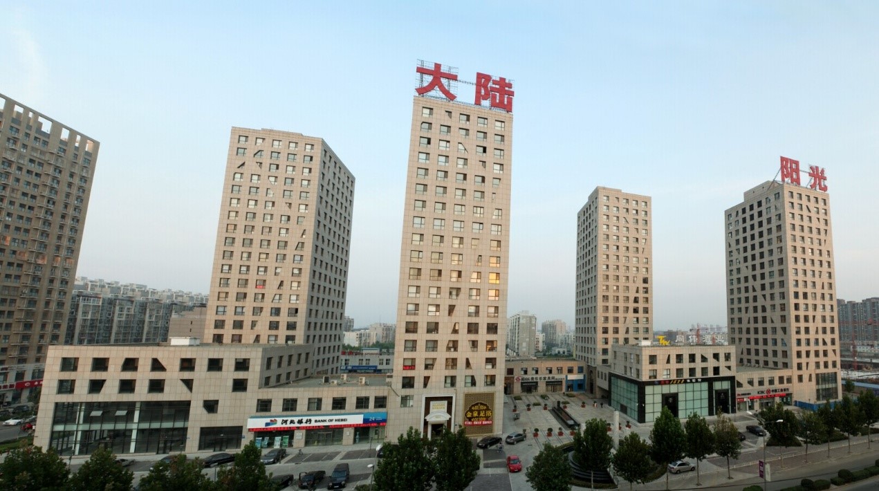 泰信幕墻承建的唐山大陸陽(yáng)光SOHO項(xiàng)目