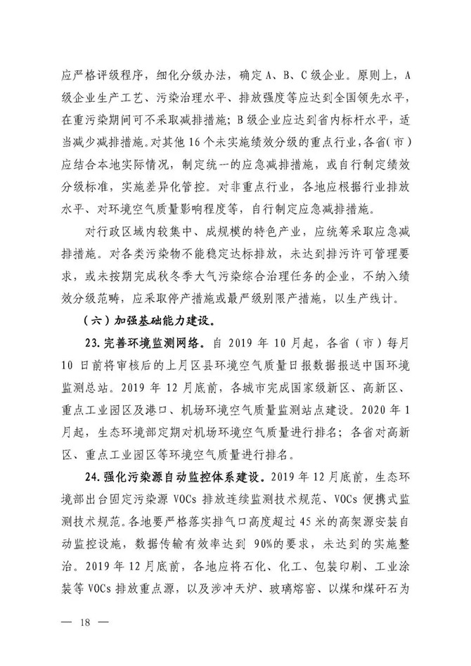 京津冀及周邊地區(qū)2019-2020年秋冬季大氣污染綜合治理攻堅(jiān)行動(dòng)方案（征求意見(jiàn)稿）16